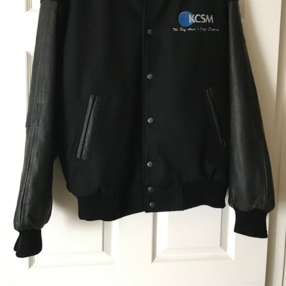 KCSM stadium jacket, wool blend and leather M/L - Picture 3 of 14